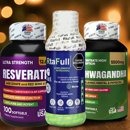 Resveratrol, Rta Full y Ashwagandha