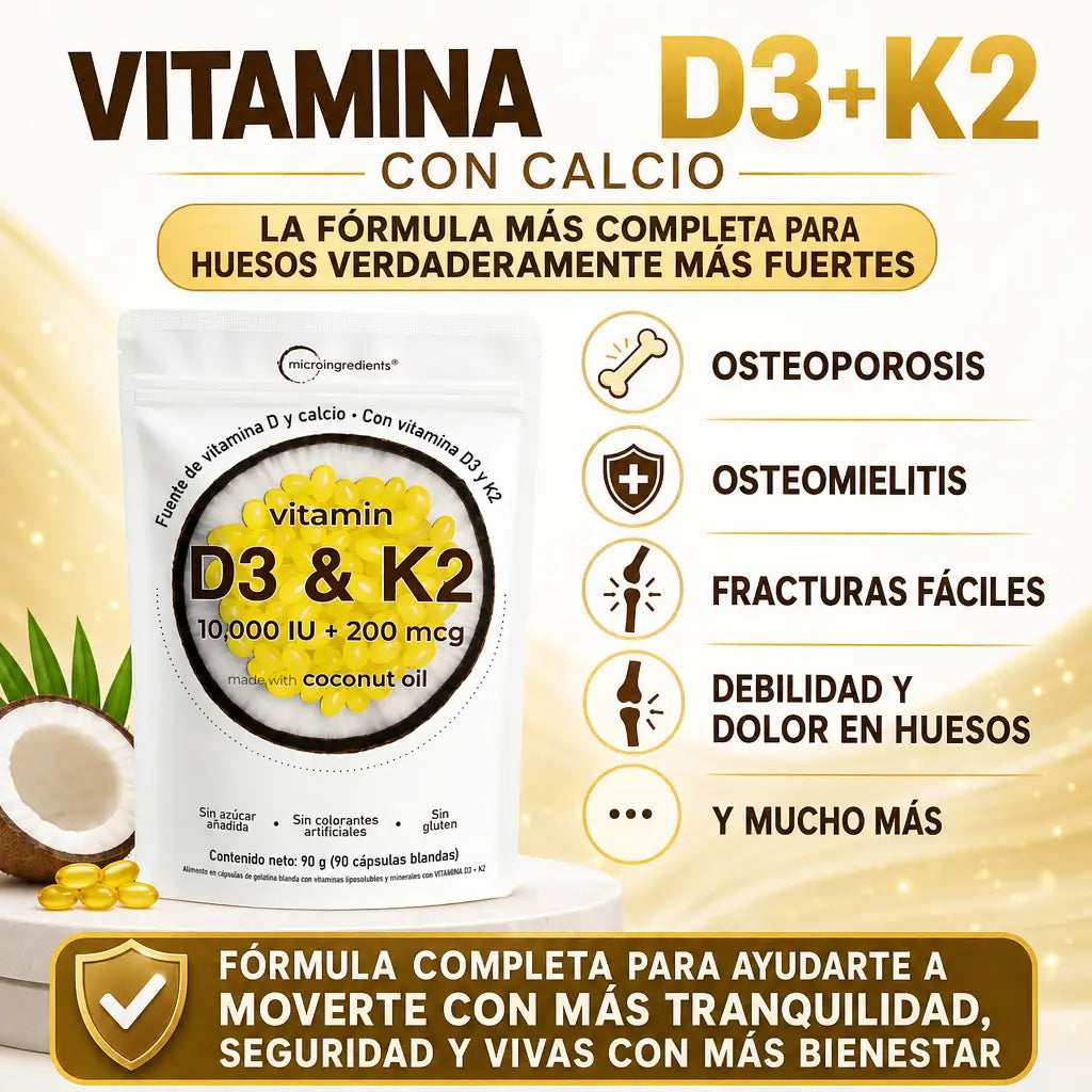 Vitamina D3+K2: PAGUE 2 LLEVE 3