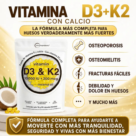 Vitamina D3+K2: PAGUE 2 LLEVE 3